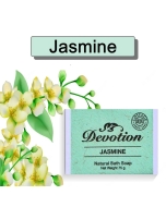 Devotion | Jasmine Natural Bath Soap | Pack of 6, 75g Each | Handmade, Moisturizing & Aromatic | Ideal for All Skin Types