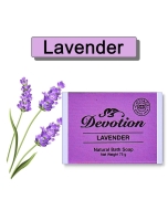 Devotion | Lavender Natural Bath Soap | Handmade | All-Natural | Gentle on Skin | Pack of 6 (75g Each)