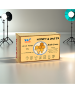 WESFRA Honey Dates Homemade Soap, 100g, Pack of 6