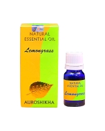 Auroshikha Lemongrass Essential Oil - 10 ml | Natural Aromatherapy Oil for Relaxation, Mood Enhancement, & Skin Care