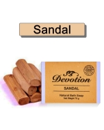 Devotion | SANDAL Natural Bath Soap - Pack of 6 (75g Each) | Moisturizing Sandalwood Formula | Gentle on Skin