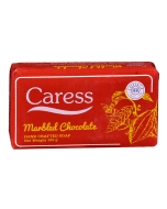 Caress Marbled Chocolate Handcrafted Soap | Pack of 6 | 100g Each | Moisturizing & Natural Ingredients for Soft Skin