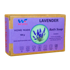 WESFRA Lavender Homemade Soap, 100g, Pack of 6