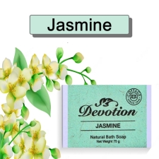 Devotion | Jasmine Natural Bath Soap | Pack of 6, 75g Each | Handmade, Moisturizing & Aromatic | Ideal for All Skin Types