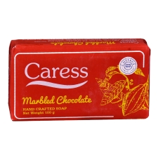 Caress Marbled Chocolate Handcrafted Soap | Pack of 6 | 100g Each | Moisturizing & Natural Ingredients for Soft Skin