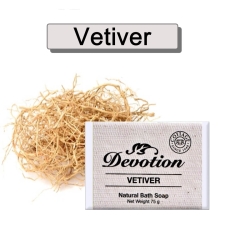 Vetiver Handmade Soap: 75 g, Pack of 6