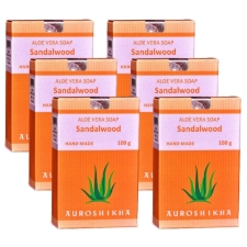 Sandalwood Handmade Soap, 100 g (pack of 6)