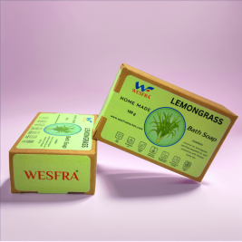 WESFRA Lemongrass Homemade Soap, 100g, Pack of 6