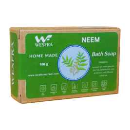 WESFRA Neem Homemade Soap, 100g, Pack of 6