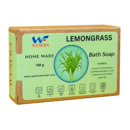 WESFRA Lemongrass Homemade Soap, 100g, Pack of 6