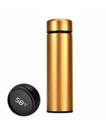 Water Bottle with 500ml Hot and Cold Flask with LED Temperature Display (Pack of 1, Gold)