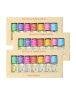 Perfume Oil 7 Mini Roll-On Set (Pack Of 3) Fragrances include Jasmine | Lavender | Rose | Sandalwood | Naughty | Real Vanilla | Nag Champa