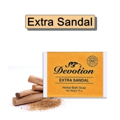 Extra Sandal Handmade Soap: 75 g, Pack of 6