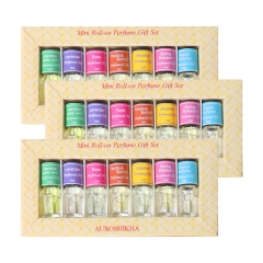Perfume Oil 7 Mini Roll-On Set (Pack Of 3) Fragrances include Jasmine | Lavender | Rose | Sandalwood | Naughty | Real Vanilla | Nag Champa