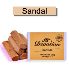 Sandalwood Handmade Soap: 75 g, Pack of 6