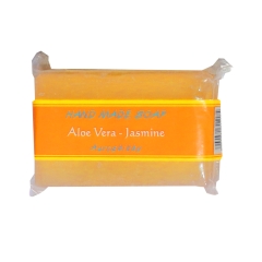 Jasmine Aloe Vera Handmade Soap: 75 g, Pack of 6