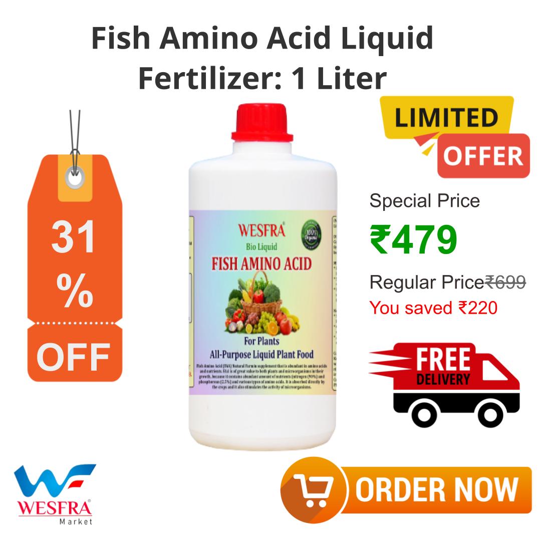 Here are some benefits of using liquid fertilizers and growth promoters made from fish amino acids